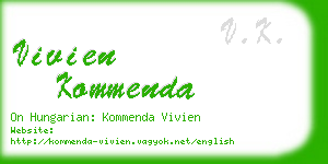 vivien kommenda business card